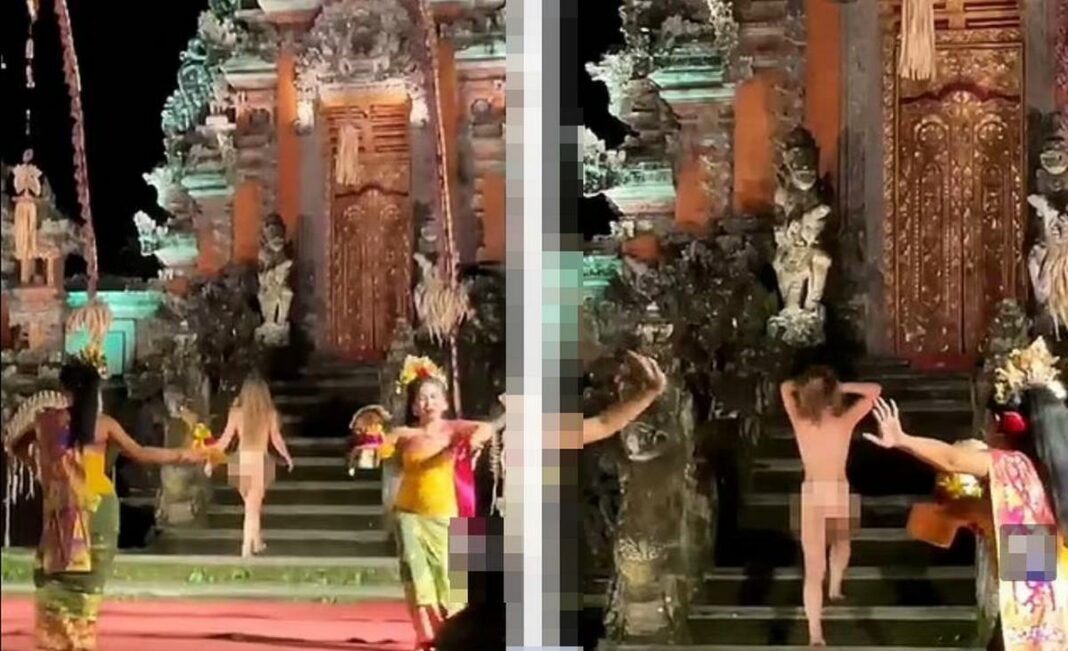 Всі були в шоці, коли на Балі туристка роздяглася до гола і вдерлася до священного храму