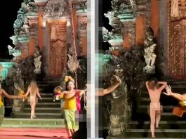 Всі були в шоці, коли на Балі туристка роздяглася до гола і вдерлася до священного храму