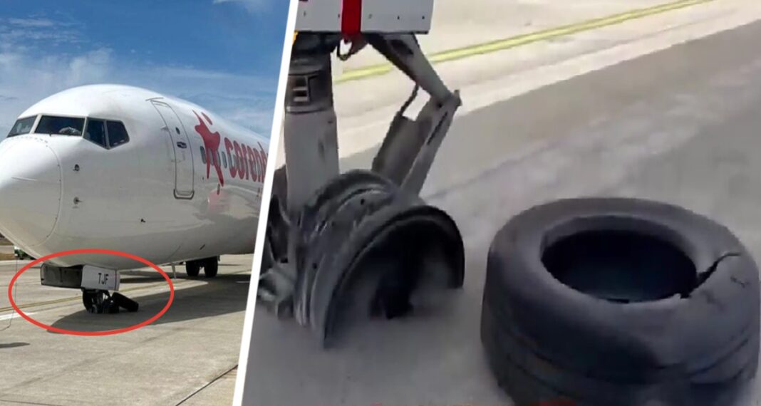 У літака турецької авіакомпанії з туристами вибухнуло шасі під час посадки, викликавши шок у пасажирів