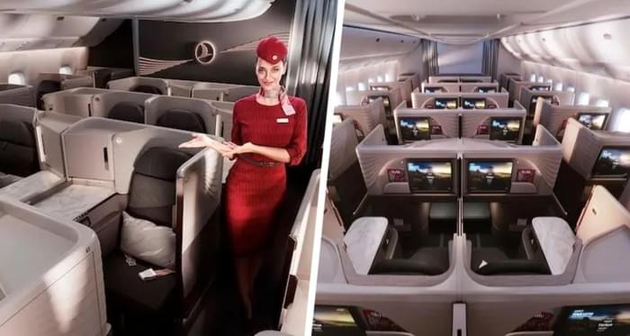 Turkish Airlines представила нові салони літаків з персональними кабінками та дверима